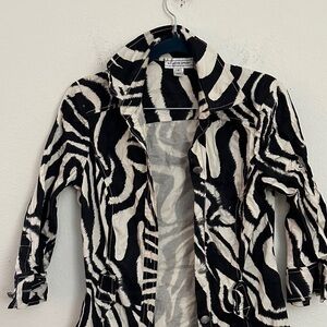 Chic Zebra Pattern Jacket